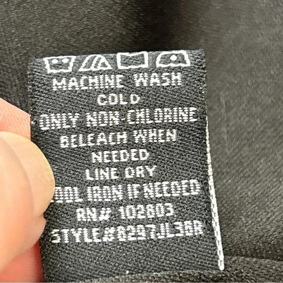 Briggs New York Women’s Large Black Eyelet Hook Eye Topper Jacket Career Evening - Picture 14 of 15